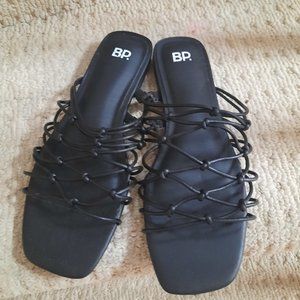 NWOT BP Women's Piper Strappy Sandal, Size 8.5 M - Black